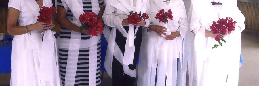 Vlnr is Suzette Wiese, Linda Groenewald, DeserÃ© Pitzer, Miempie du Plessis en Ansie Uys